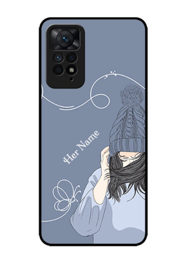 Xiaomi Redmi Note 11 Pro Plus 5G Custom Glass Mobile Case - Girl in winter outfit Design