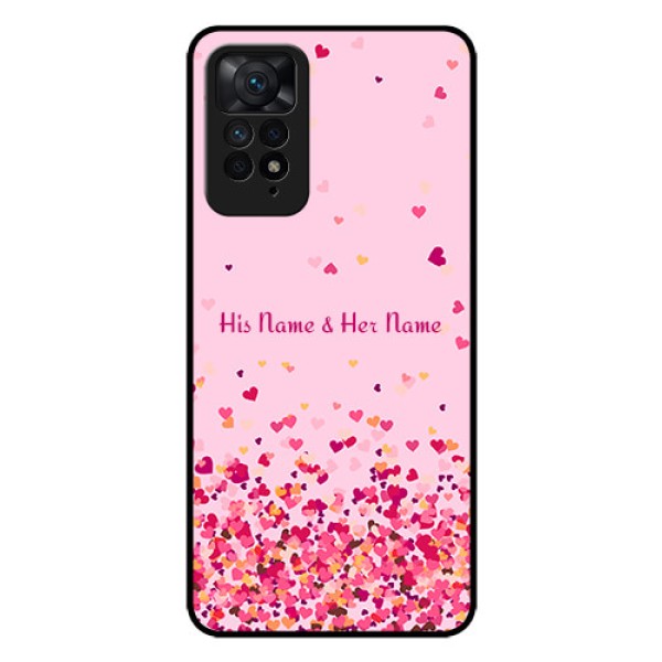 Xiaomi Redmi Note 11 Pro Plus 5G Photo Printing on Glass Case - Floating Hearts Design Xiaomi Redmi Note 11 Pro Plus 5G Photo Printing on Glass Case - Floating Hearts Design