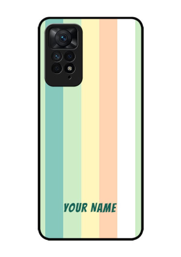 Xiaomi Redmi Note 11 Pro Plus 5G Photo Printing on Glass Case - Multi-colour Stripes Design