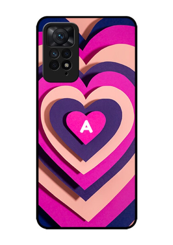 Xiaomi Redmi Note 11 Pro Plus 5G Custom Glass Mobile Case - Cute Heart Pattern Design
