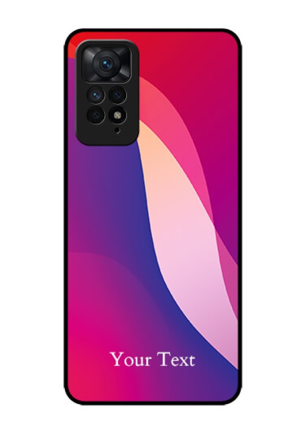 Xiaomi Redmi Note 11 Pro Plus 5G Personalized Glass Phone Case - Digital abstract Overlap Design