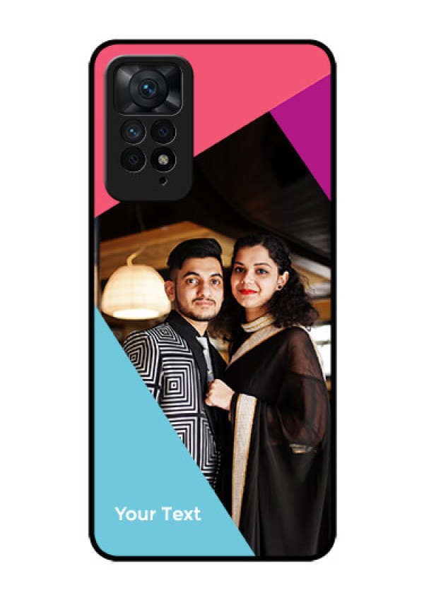 Xiaomi Redmi Note 11 Pro Plus 5G Custom Glass Mobile Case - Stacked Triple colour Design