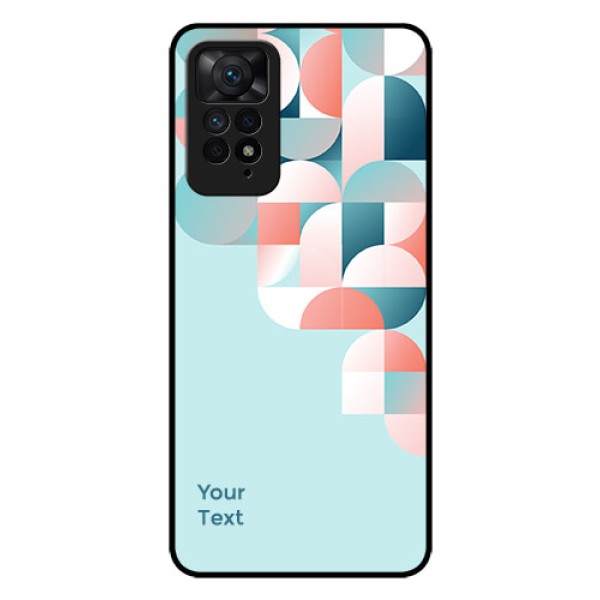 Xiaomi Redmi Note 11 Pro Plus 5G Custom Glass Phone Case - Stylish Semi-circle Pattern Design