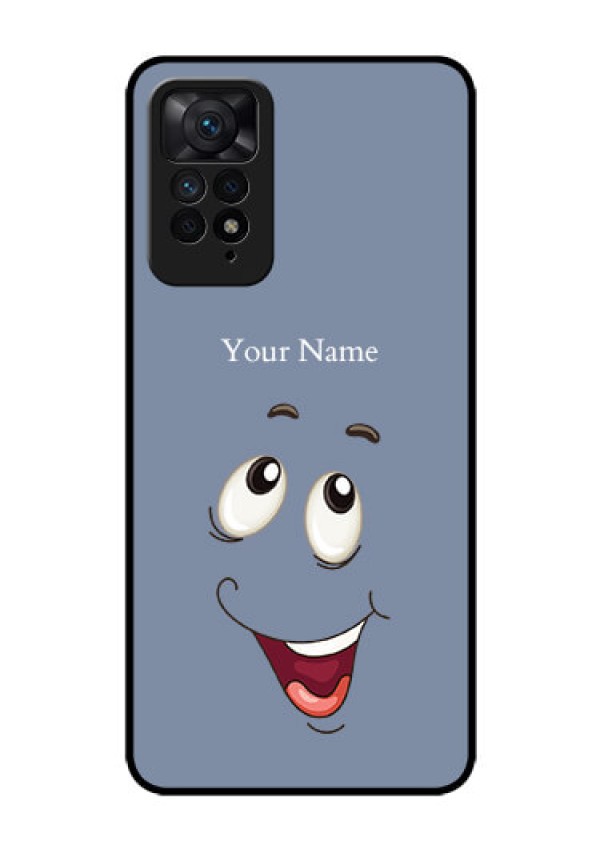 Xiaomi Redmi Note 11 Pro Plus 5G Photo Printing on Glass Case - Laughing Cartoon Face Design