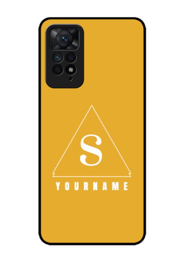 Xiaomi Redmi Note 11 Pro Plus 5G Personalized Glass Phone Case - simple triangle Design