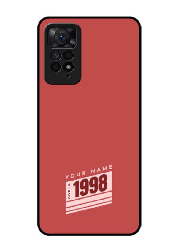 Xiaomi Redmi Note 11 Pro Plus 5G Custom Glass Phone Case - Red custom year of birth Design