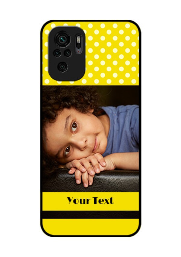 Redmi Note 11 Se Custom Glass Phone Case - Bright Yellow Case Design