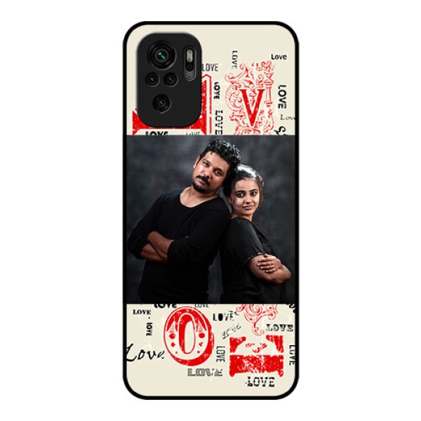 Redmi Note 11 Se Photo Printing on Glass Case - Trendy Love Design Case Redmi Note 11 Se Photo Printing on Glass Case - Trendy Love Design Case