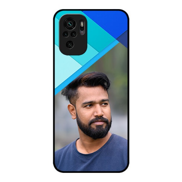 Redmi Note 11 Se Custom Glass Phone Case - Blue Pattern Design