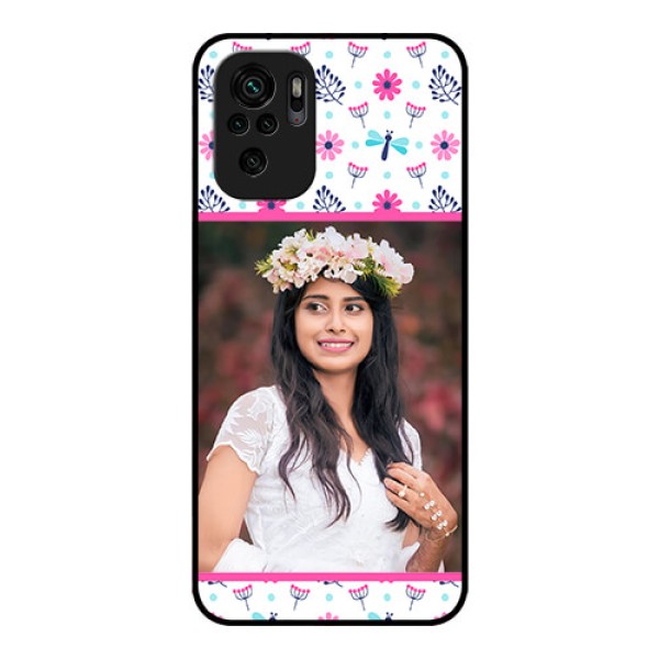 Redmi Note 11 Se Photo Printing on Glass Case - Colorful Flower Design Redmi Note 11 Se Photo Printing on Glass Case - Colorful Flower Design