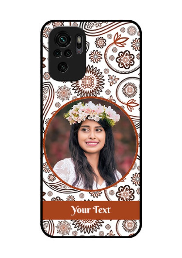 Redmi Note 11 Se Custom Glass Mobile Case - Abstract Flower Design