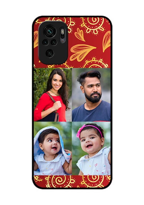 Redmi Note 11 Se Photo Printing on Glass Case - 4 Image Traditional Design