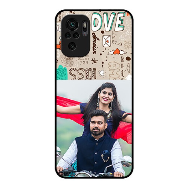 Redmi Note 11 Se Custom Glass Phone Case - Love Doodle Pattern