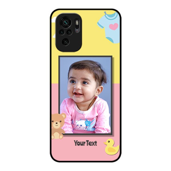 Redmi Note 11 Se Photo Printing on Glass Case - Kids 2 Color Design