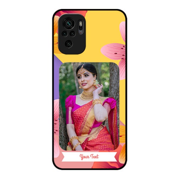 Redmi Note 11 Se Custom Glass Mobile Case - 3 Image With Vintage Floral Design