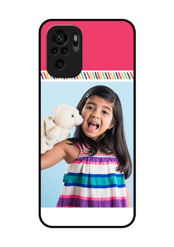 Redmi Note 11 Se Personalized Glass Phone Case - Line art design