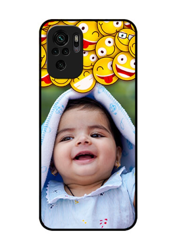 Redmi Note 11 Se Custom Glass Mobile Case - with Smiley Emoji Design