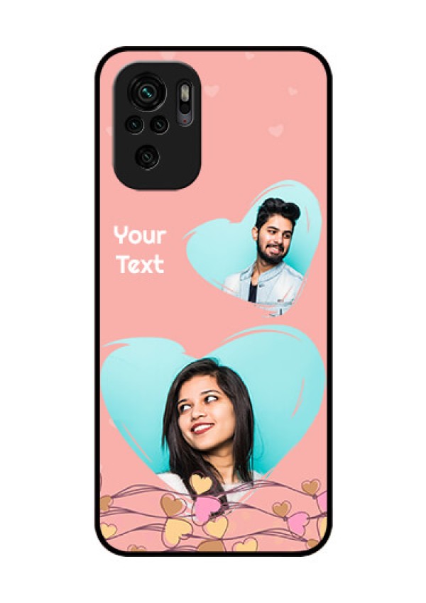 Redmi Note 11 Se Custom Glass Mobile Case - Love Doodle Design