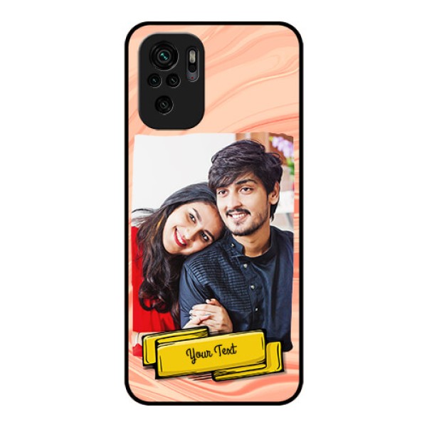Redmi Note 11 Se Personalized Glass Phone Case - Marble Texture Design Redmi Note 11 Se Personalized Glass Phone Case - Marble Texture Design