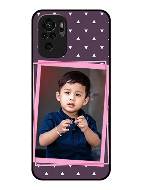 Custom Redmi Note 11 Se Custom Glass Mobile Case - Triangle Pattern Dotted Design