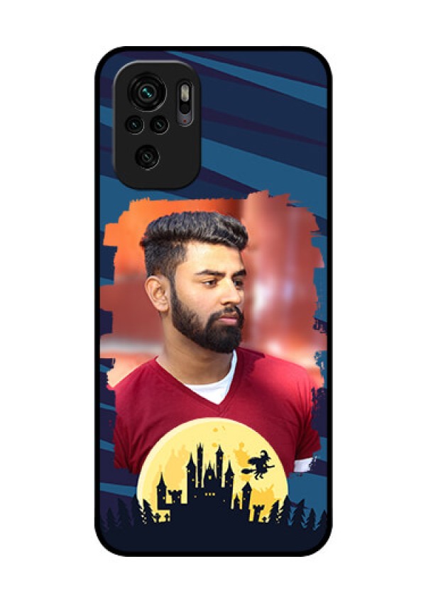 Redmi Note 11 Se Photo Printing on Glass Case - Halloween Witch Design
