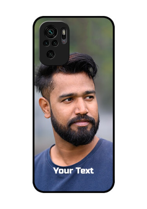 Redmi Note 11 Se Glass Mobile Cover: Photo with Text