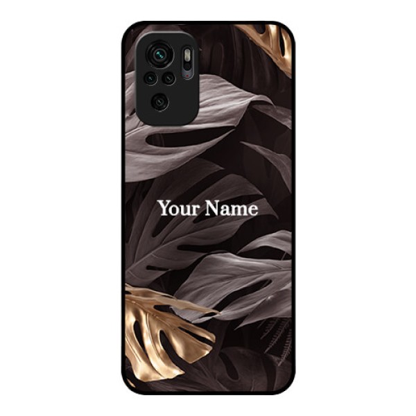 Xiaomi Redmi Note 11 Se Personalised Glass Phone Case - Wild Leaves digital paint Design Xiaomi Redmi Note 11 Se Personalised Glass Phone Case - Wild Leaves digital paint Design