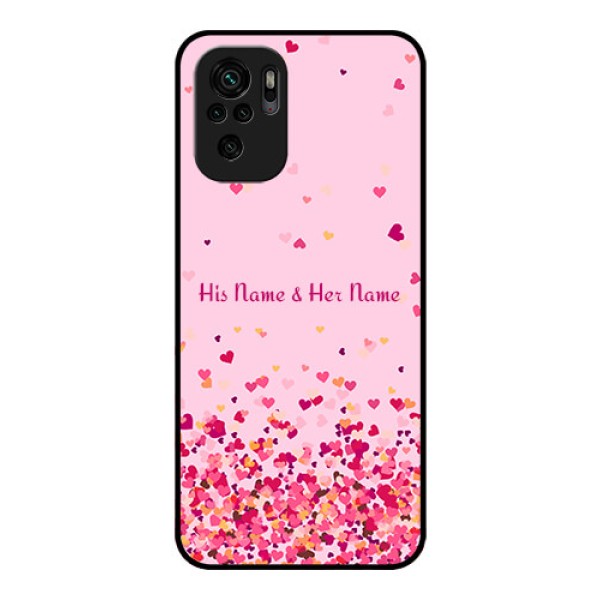 Xiaomi Redmi Note 11 Se Photo Printing on Glass Case - Floating Hearts Design Xiaomi Redmi Note 11 Se Photo Printing on Glass Case - Floating Hearts Design