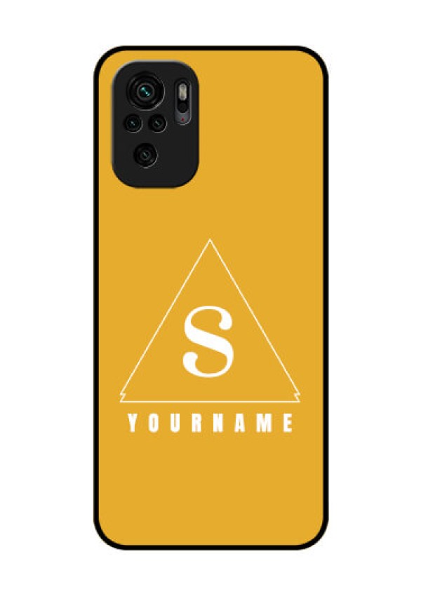Xiaomi Redmi Note 11 Se Personalized Glass Phone Case - simple triangle Design