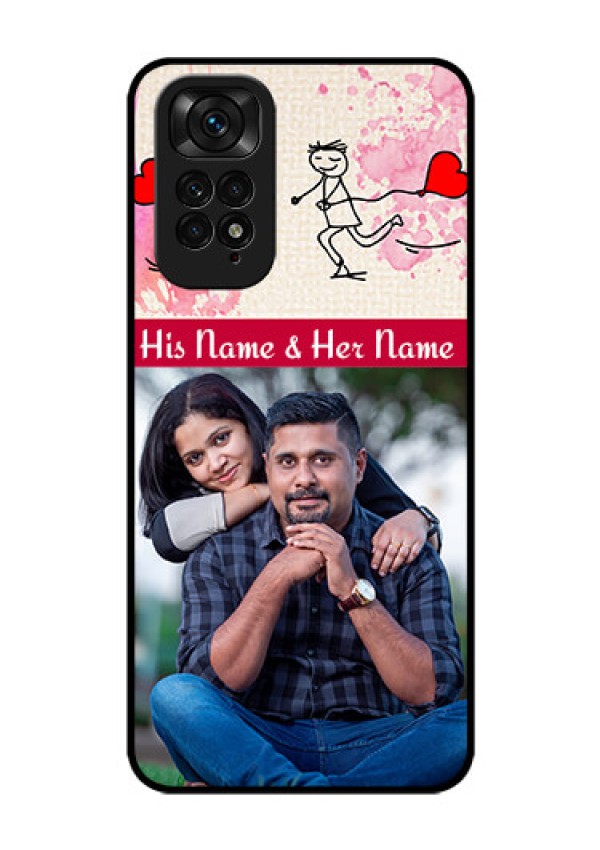 Redmi Note 11 Photo Printing on Glass Case - You and Me Case Design