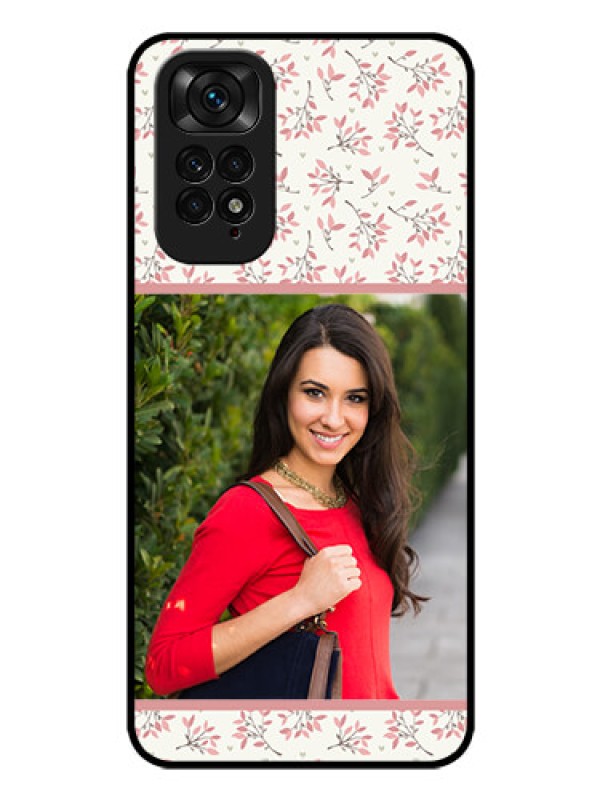 Custom Redmi Note 11 Custom Glass Phone Case - Premium Floral Design