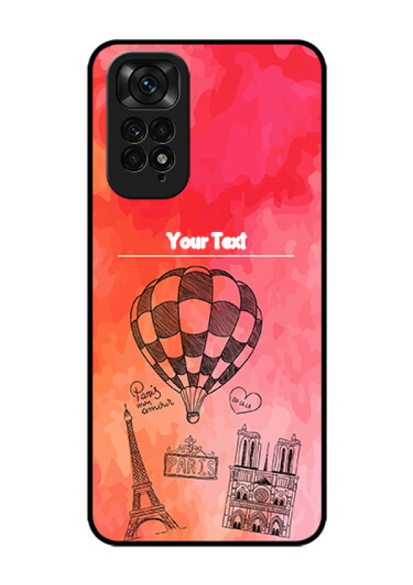 Redmi Note 11 Custom Glass Phone Case - Paris Theme Design