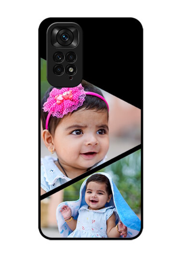 Redmi Note 11 Custom Glass Phone Case - Semi Cut Design
