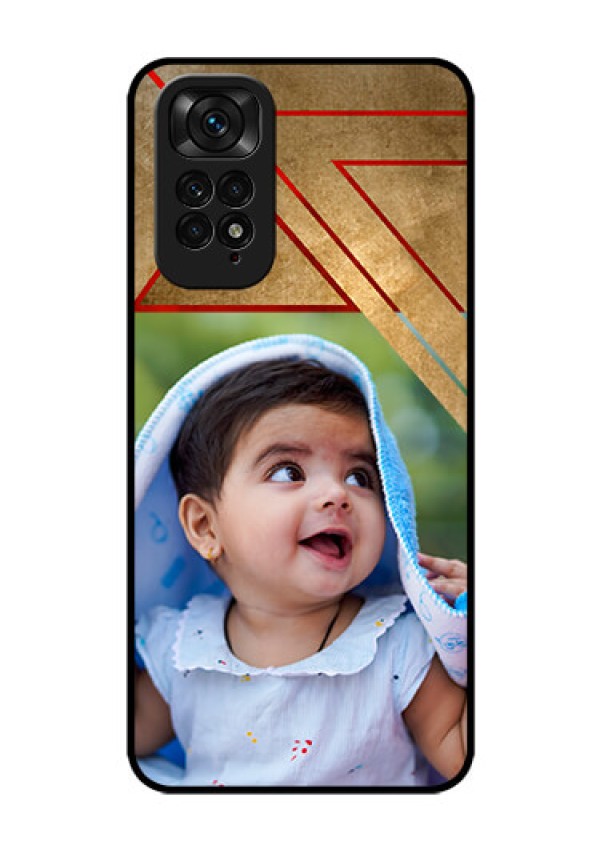 Redmi Note 11 Personalized Glass Phone Case - Gradient Abstract Texture Design