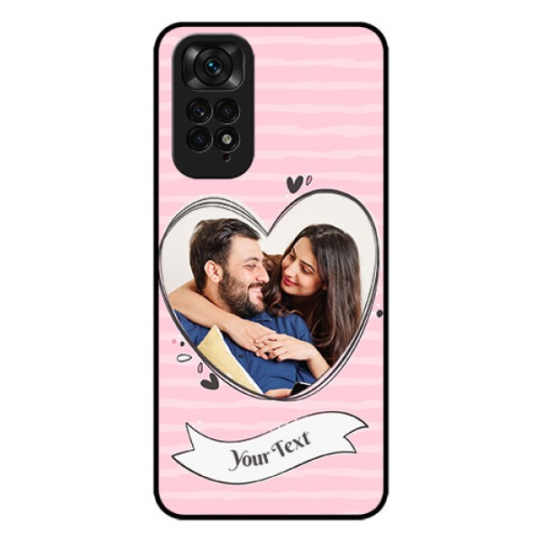 Redmi Note 11 Custom Glass Phone Case - Vintage Heart Design