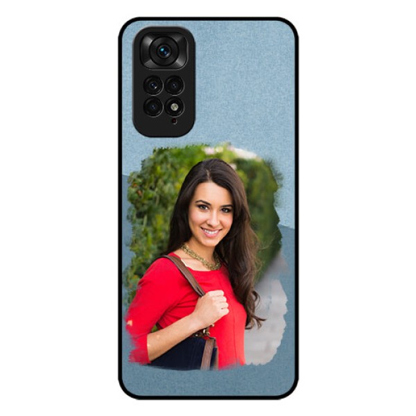 Redmi Note 11 Custom Glass Mobile Case - Grunge Line Art Design