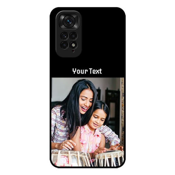 Redmi Note 11 Photo with Name on Glass Phone Case