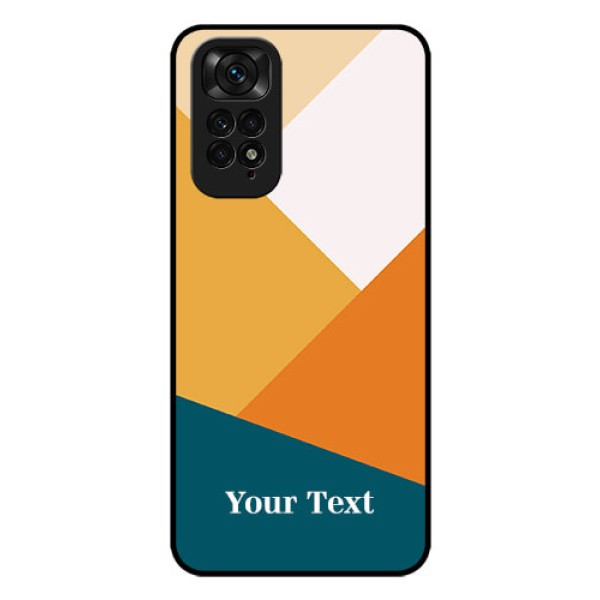 Xiaomi Redmi Note 11 Personalized Glass Phone Case - Stacked Multi-colour Design Xiaomi Redmi Note 11 Personalized Glass Phone Case - Stacked Multi-colour Design
