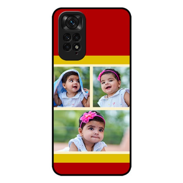 Redmi Note 11s Custom Glass Mobile Case - Multiple Pic Upload Design Redmi Note 11s Custom Glass Mobile Case - Multiple Pic Upload Design