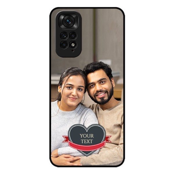 Redmi Note 11s Custom Glass Phone Case - Just Married Couple Design Redmi Note 11s Custom Glass Phone Case - Just Married Couple Design