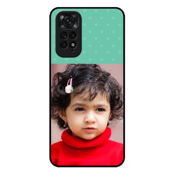 Redmi Note 11s Custom Glass Phone Case - Lovers Picture Design