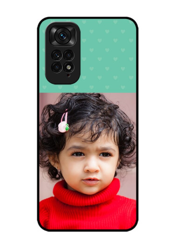 Redmi Note 11s Custom Glass Phone Case - Lovers Picture Design