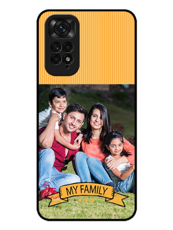 Custom Redmi Note 11s Custom Glass Phone Case - My Family Design