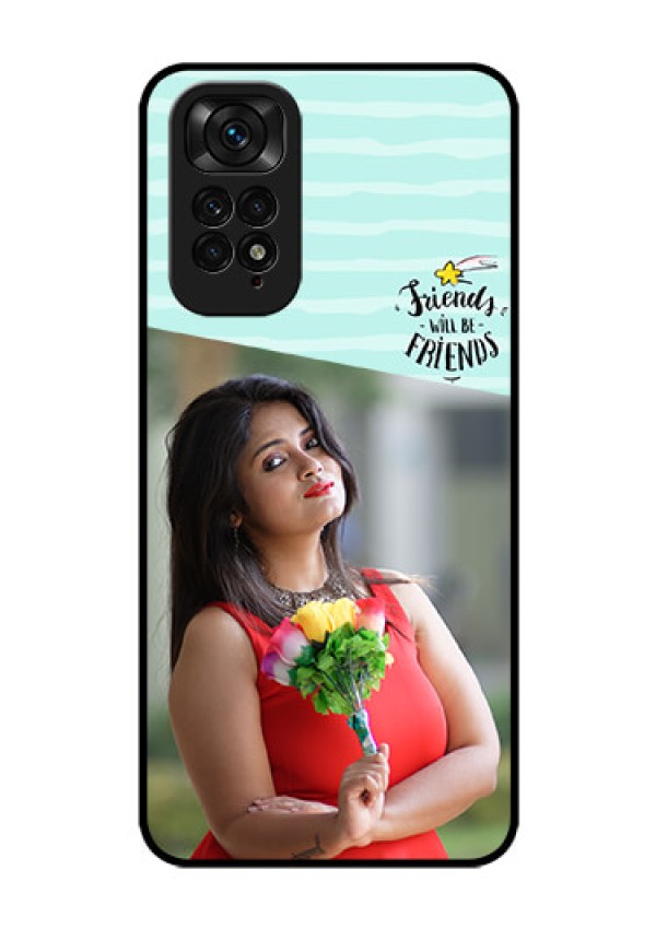 Redmi Note 11s Custom Glass Phone Case - Friends Picture Icon Design