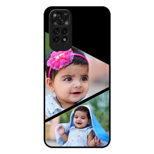 Redmi Note 11s Custom Glass Phone Case - Semi Cut Design