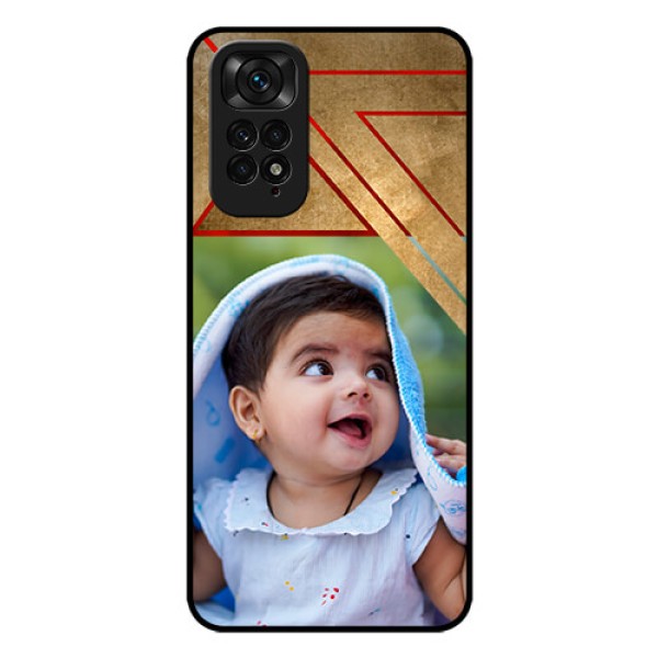 Redmi Note 11s Personalized Glass Phone Case - Gradient Abstract Texture Design