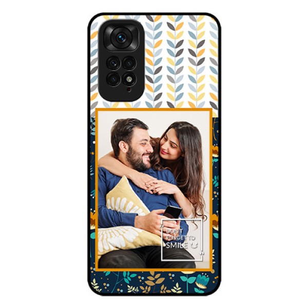 Redmi Note 11s Custom Glass Mobile Case - Pattern Design