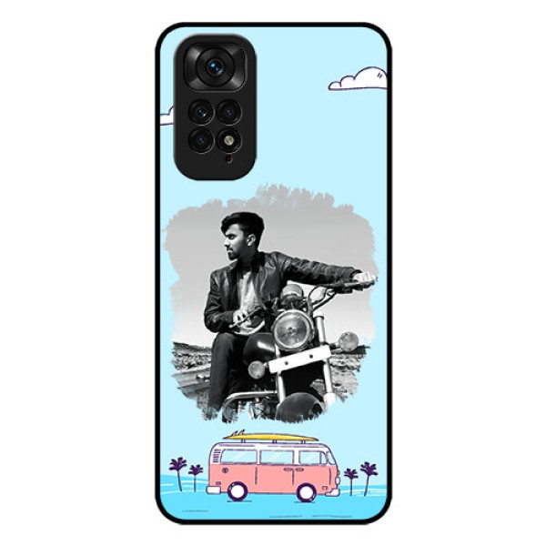 Redmi Note 11s Photo Printing on Glass Case - Travel & Adventure Design
