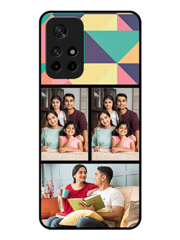 Custom Redmi Note 11T 5g Custom Glass Phone Case - Bulk Pic Upload Design