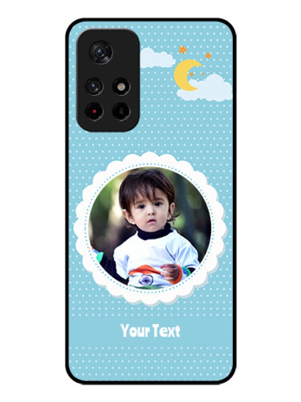 Custom Redmi Note 11T 5g Personalised Glass Phone Case - Violet Pattern Design